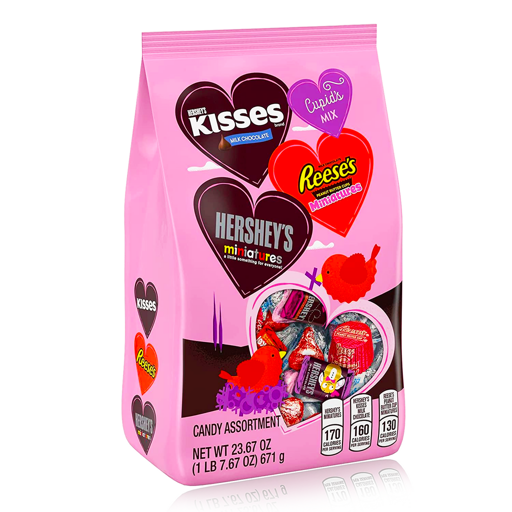 Hershey's & Reese's Cupid's Mix Assorted Chocolate XL Bag Limited Edition 671g
