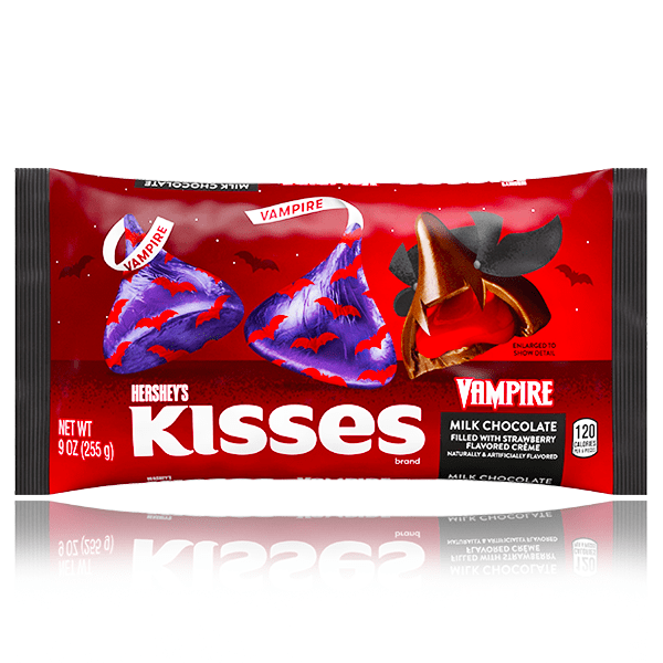 Hershey's Kisses Vampire Strawberry Creme Bag 255g