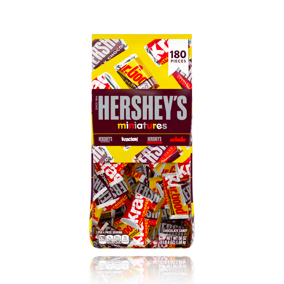 Hershey's Miniatures Assortment 180 Pieces 1.58kg