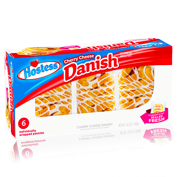 Hostess Cherry Cheese Danish Box 6 Pack