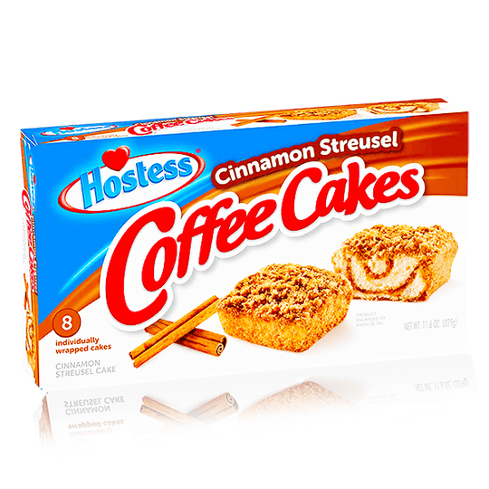 Hostess Coffee Cakes Cinnamon Streusel 8 Pack Box