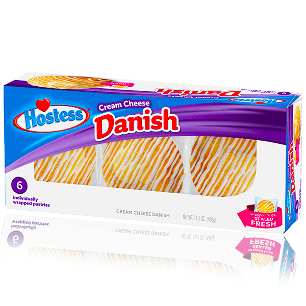 Hostess Cream Cheese Danish Box 6 Pack
