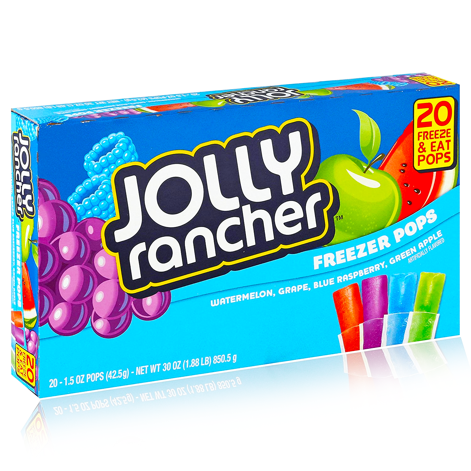 Jolly Rancher Freezer Pops 20 Count 850g – United Sweets