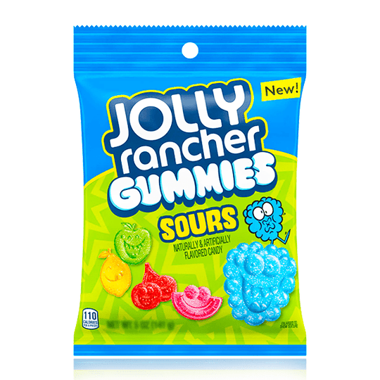 Jolly Rancher Gummies Sours Peg Bag 141g