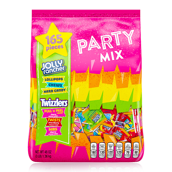 Jolly Rancher & Twizzlers Assorted Chewy & Hard Candy Party Mix 165 Pieces 1.36kg