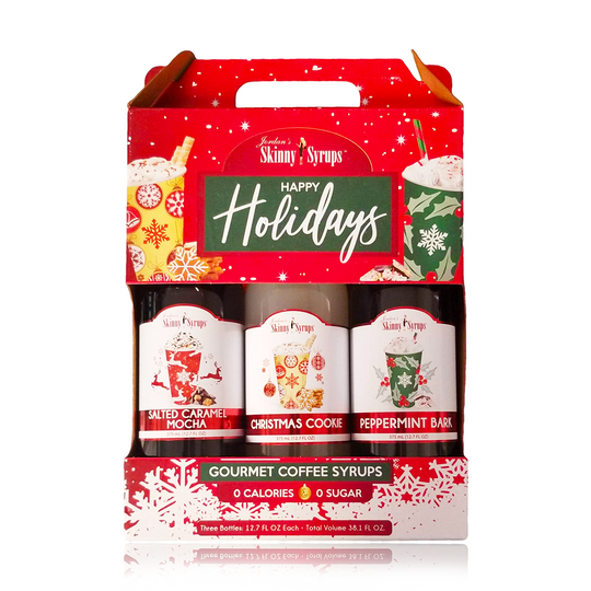 Jordan's Skinny Syrups Happy Holidays Syrup Trio 3 Pack Sugar Free