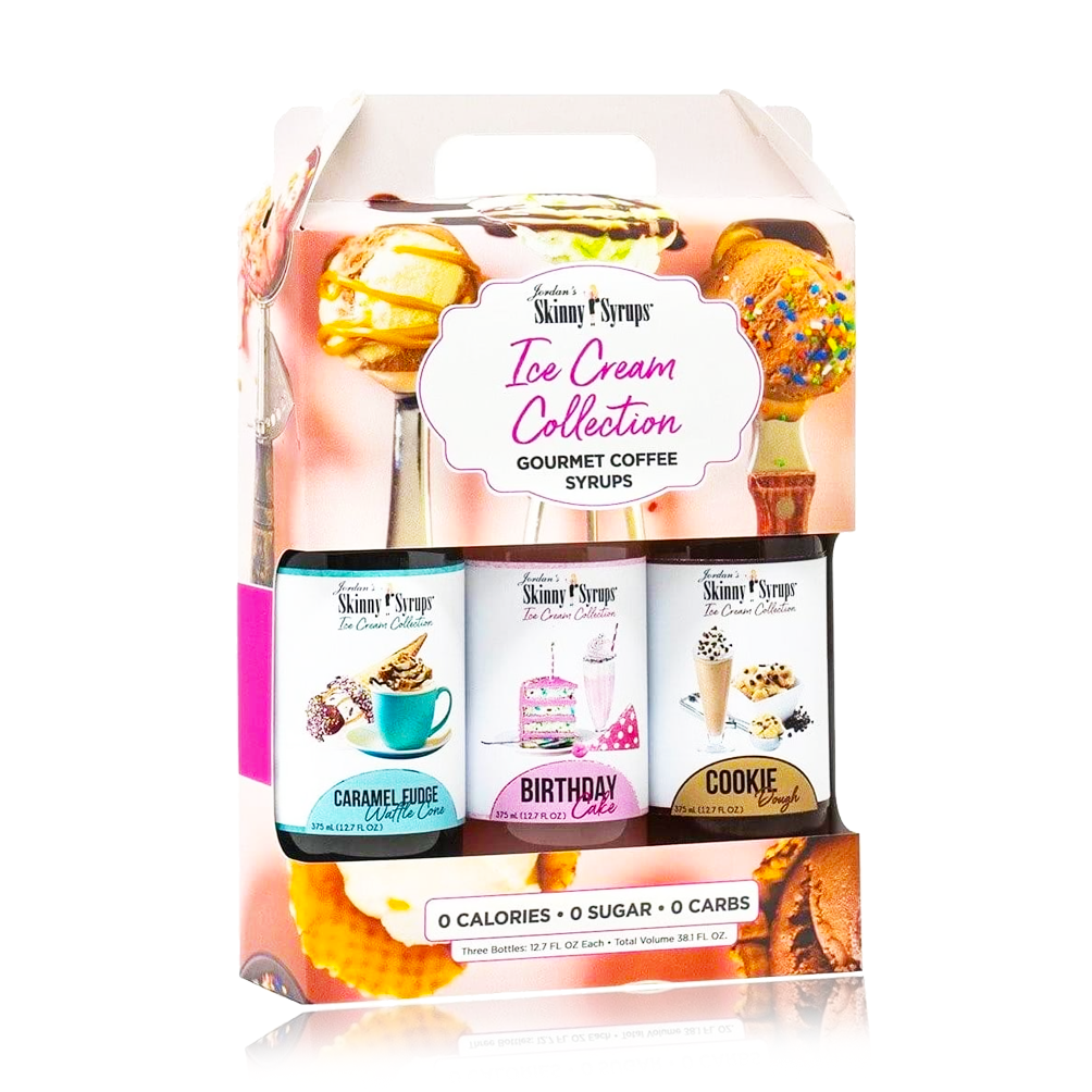 Jordan's Skinny Syrups Ice Cream Collection 3 Pack Sugar Free