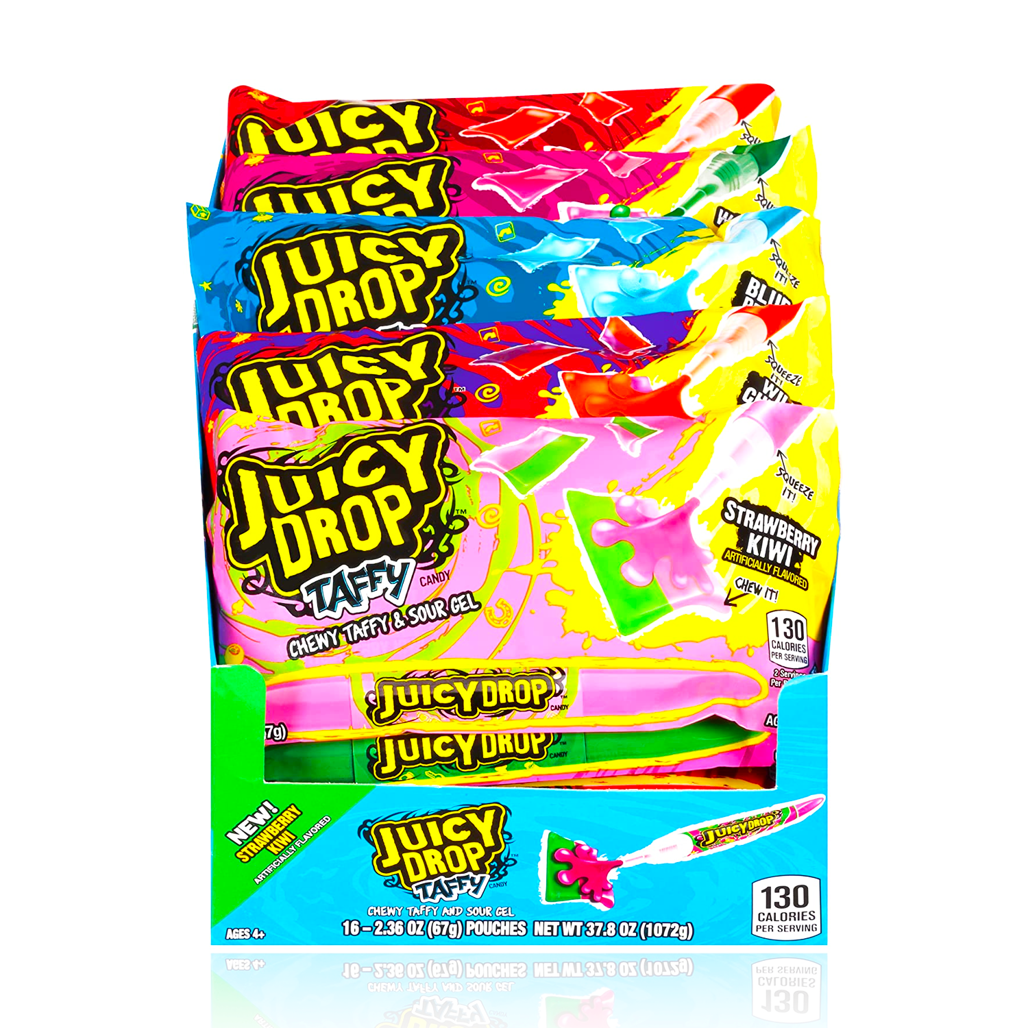 Juicy Drop Taffy Assorted Flavours 67g United Sweets