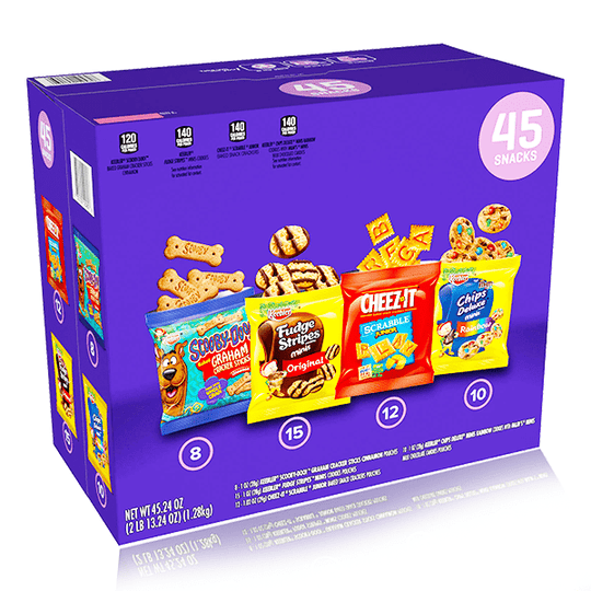 Keebler Cookes And Crackers Variety Pack 45 Pack