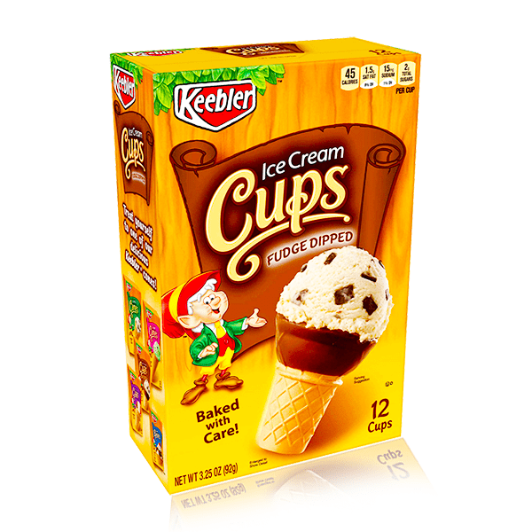 Keebler Ice Cream Cups Fudged Dipped 92g