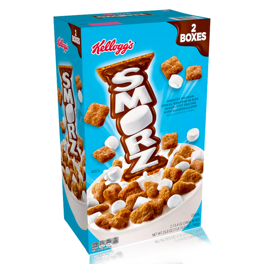 Kellog's Smorz Cereal 2 Boxes Large 760g