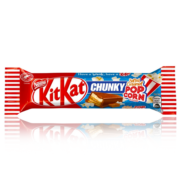 Kitkat Chunky Salted Caramel Popcorn Limited Edition 42g United Sweets