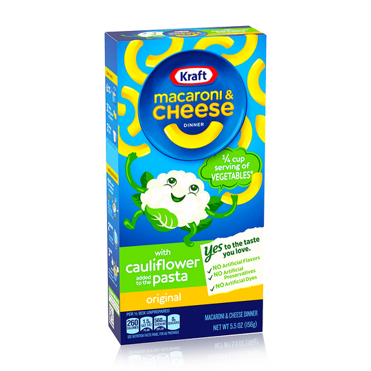 Kraft Mac And Cheese With Cauliflower Original Box 156g - Dated
