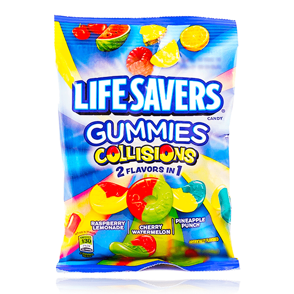 Lifesavers Gummies Collisions Bag 2 In 1 Flavours 91g