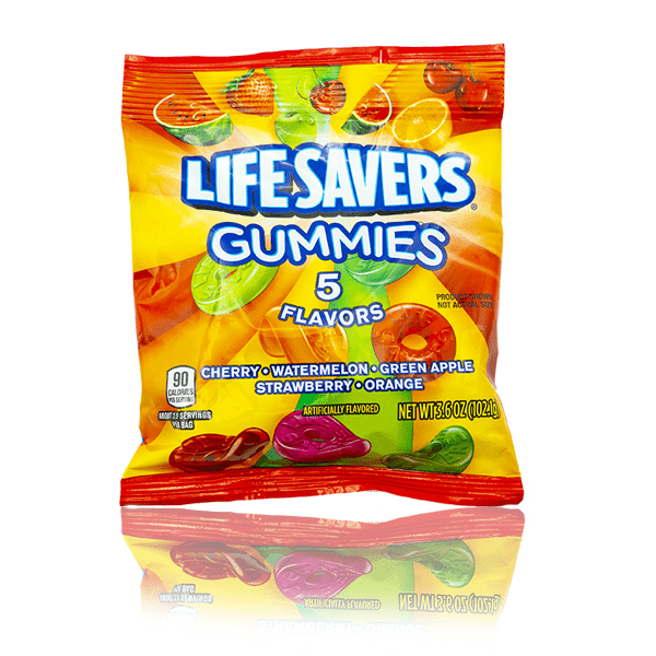 Lifesavers Gummies 5 Flavours Peg Bag 102g