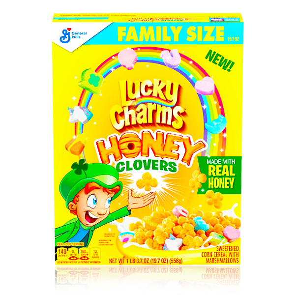 Lucky Charms Honey Clovers Cereal Large 558g