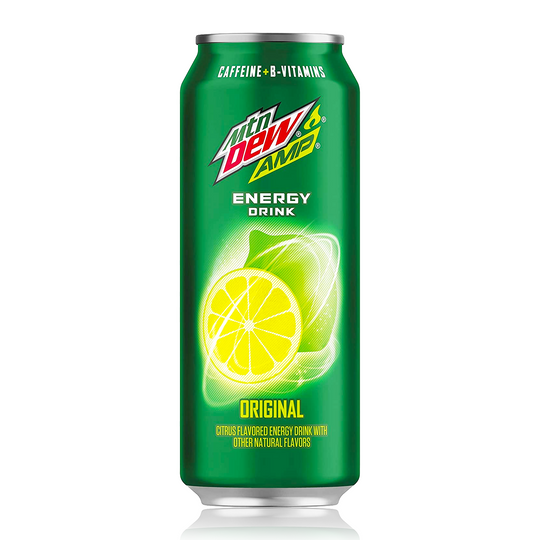 Mtn Dew Amp Original Energy Drink Can