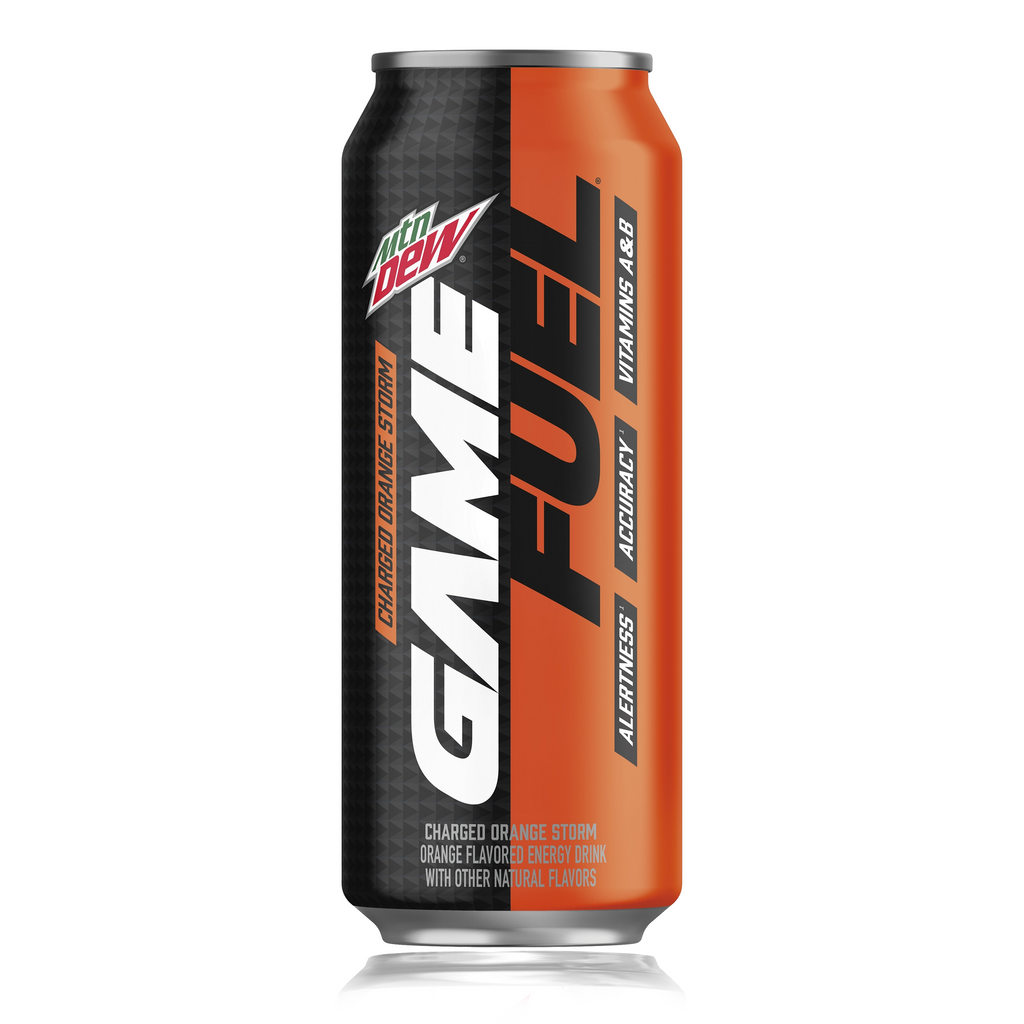 Mtn Dew Charged Orange Storm Game Fuel Can