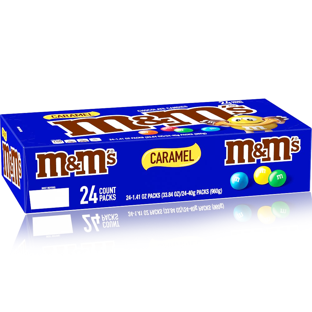 M&M's Caramel Pouches 24 x 40g (BB: 03/2024)