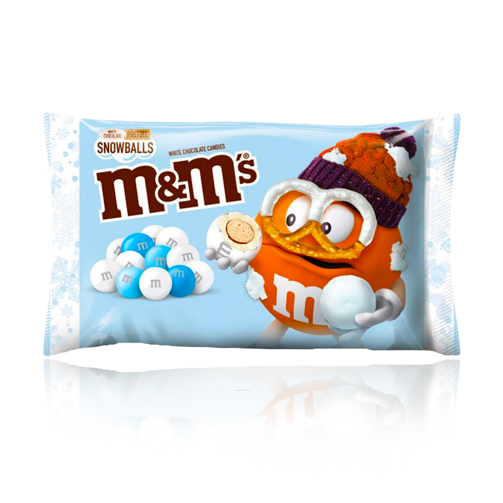 M&M's White Chocolate Pretzel Snowballs Limited Edition 32g