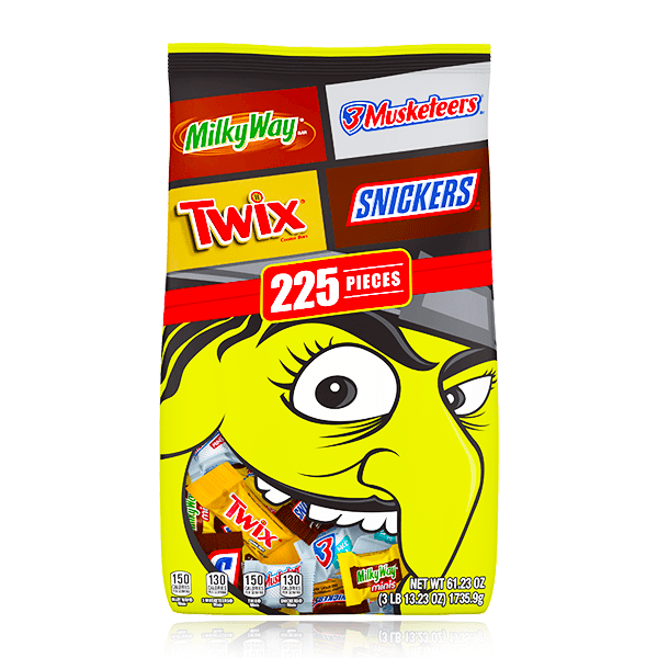 Mars Chocolate Mini Variety Mix 225 Pieces 1.74kg