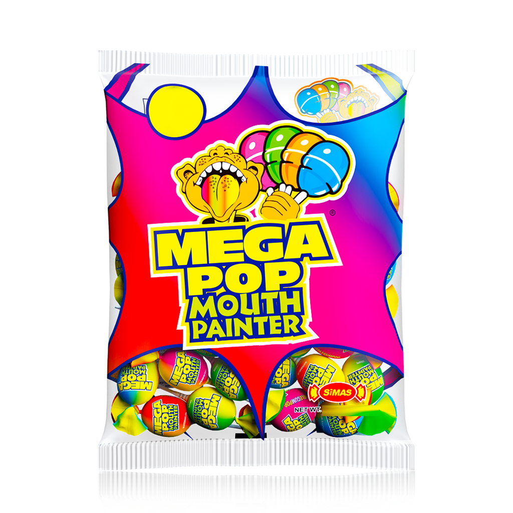 Mega Pop Mouth Painter Bag 24 Pieces 600g