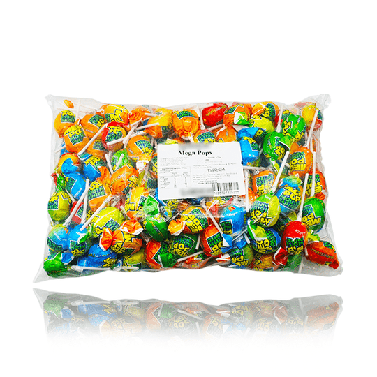 Mega Pops Lollipops Bag 150 Pieces 4.2kg