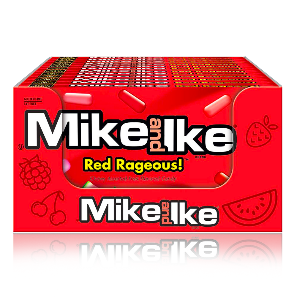 Mike & Ike Red Rageous Theatre Boxes 12 Pack Box