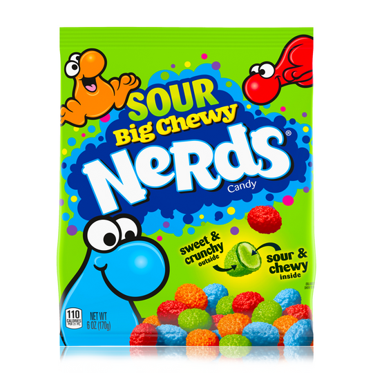 Nerds Big Chewy Sour Peg Bag 170g