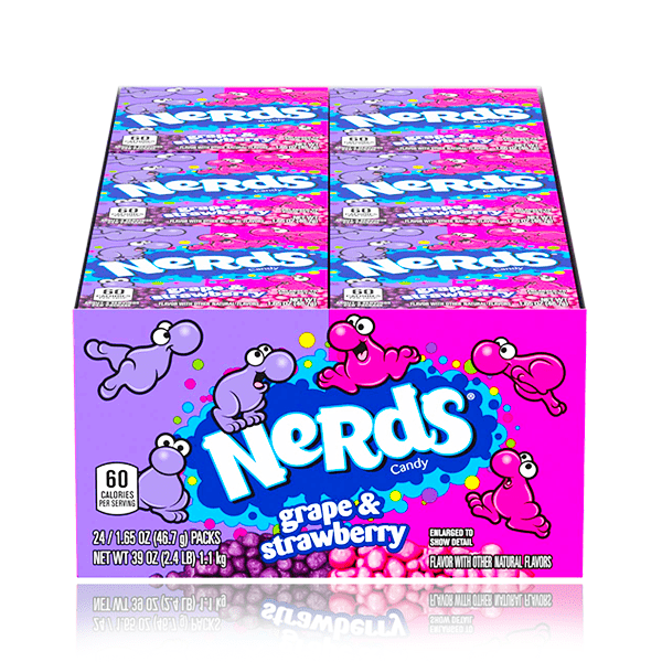 Nerds Gotta Have Grape & Seriously Strawberry 46.7g 24 Pack - Dated