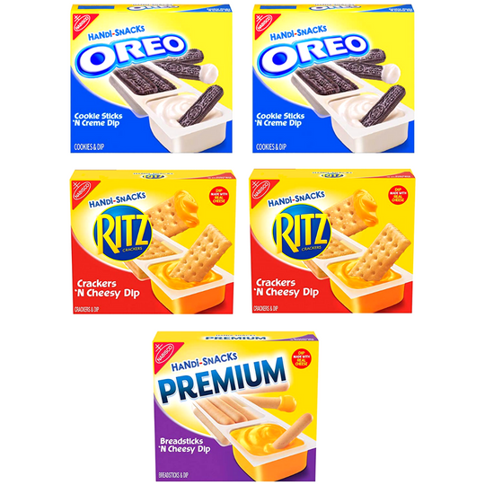 Handi Snack Dipping Packs Ritz Oreo Premium 6 Packs