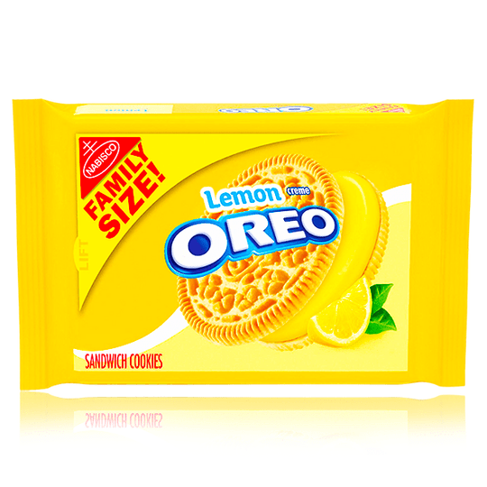 Oreo Lemon Creme Family Size - Dated