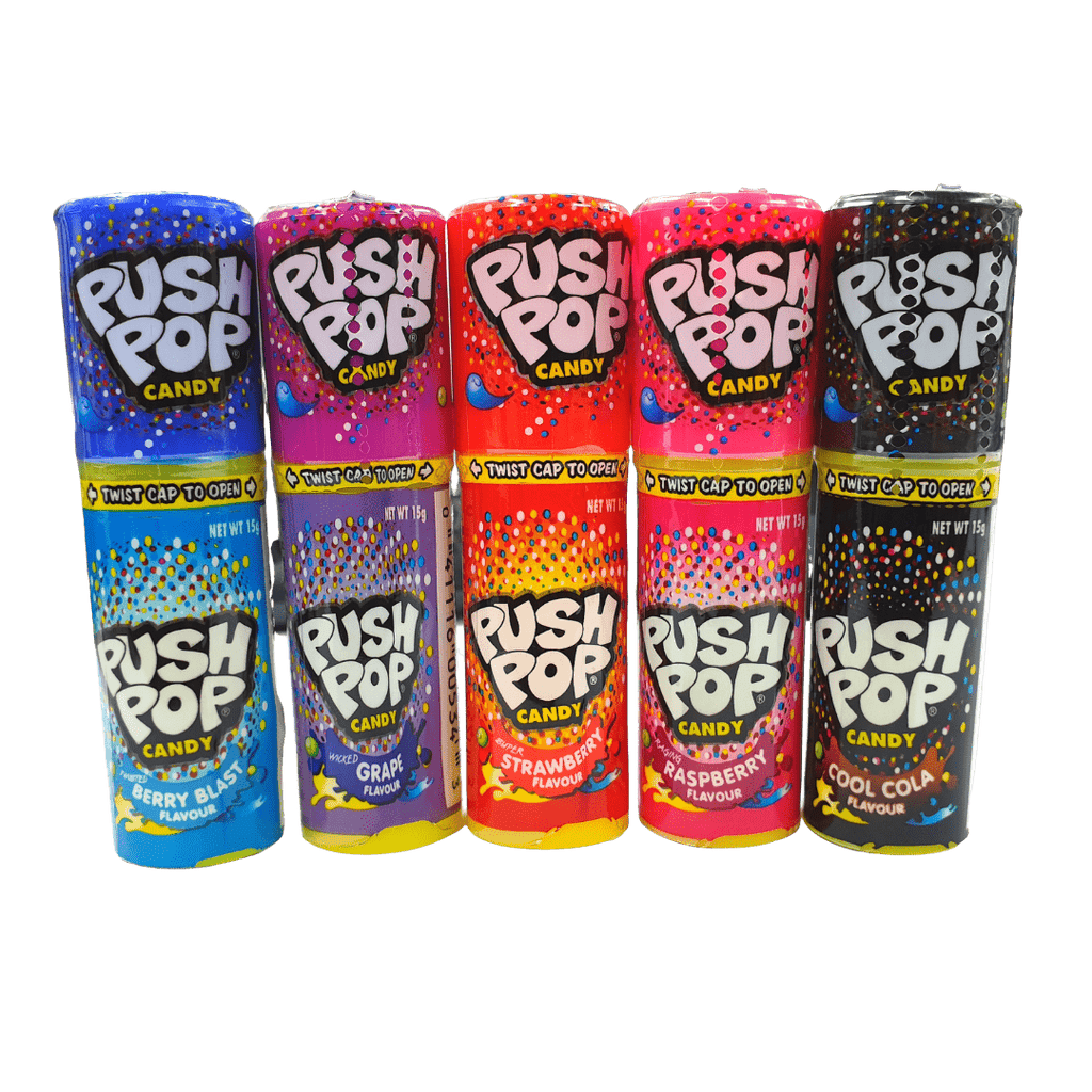 Push Pop Candy Assorted Flavours 15g