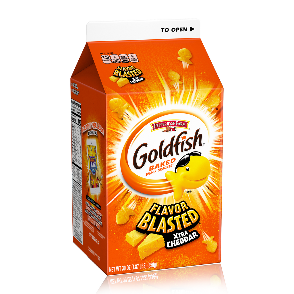 Goldfish Flavor Blasted Xtra Cheddar Large Carton 850g