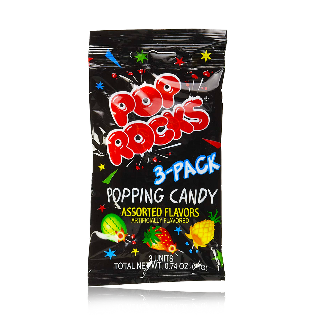 Pop Rocks 3 Pack Variety Watermelon, Strawberry & Tropical Punch 21g
