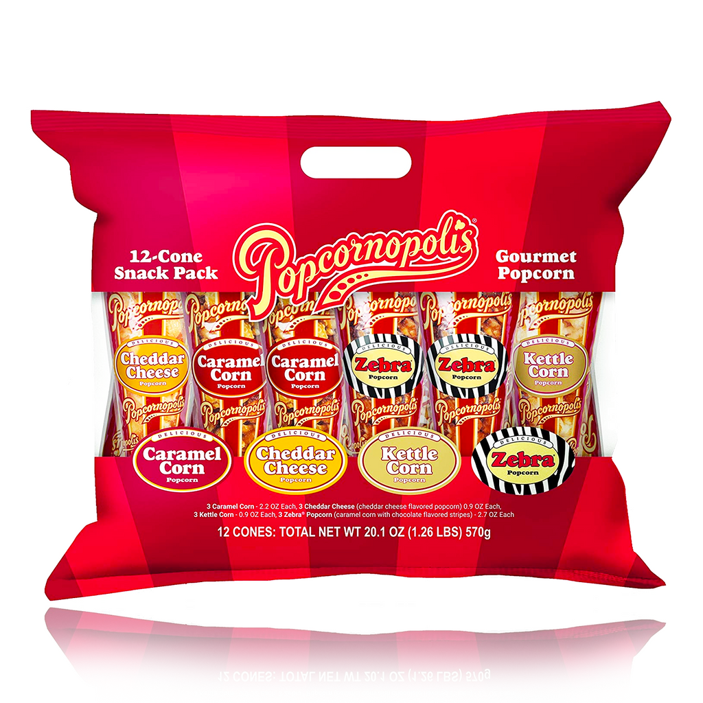 Popcornopolis Gourmet Popcorn Variety Pack