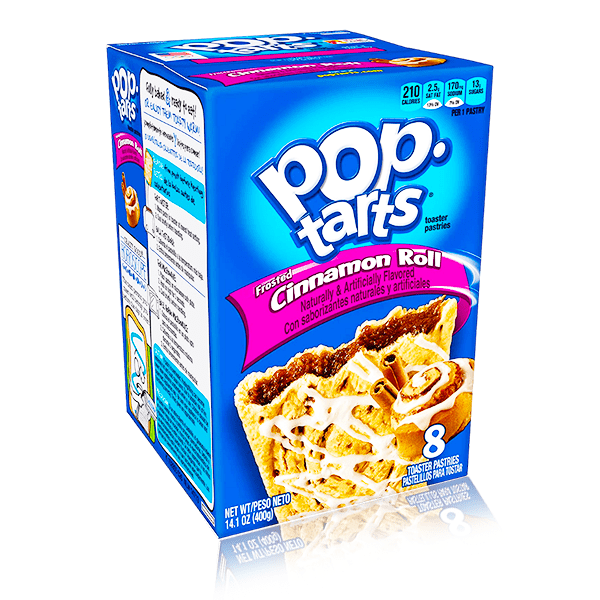 Poptarts Frosted Cinnamon Roll 8 Pack - Dated