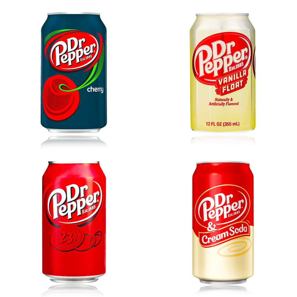 Dr Pepper Cans Assorted Flavours