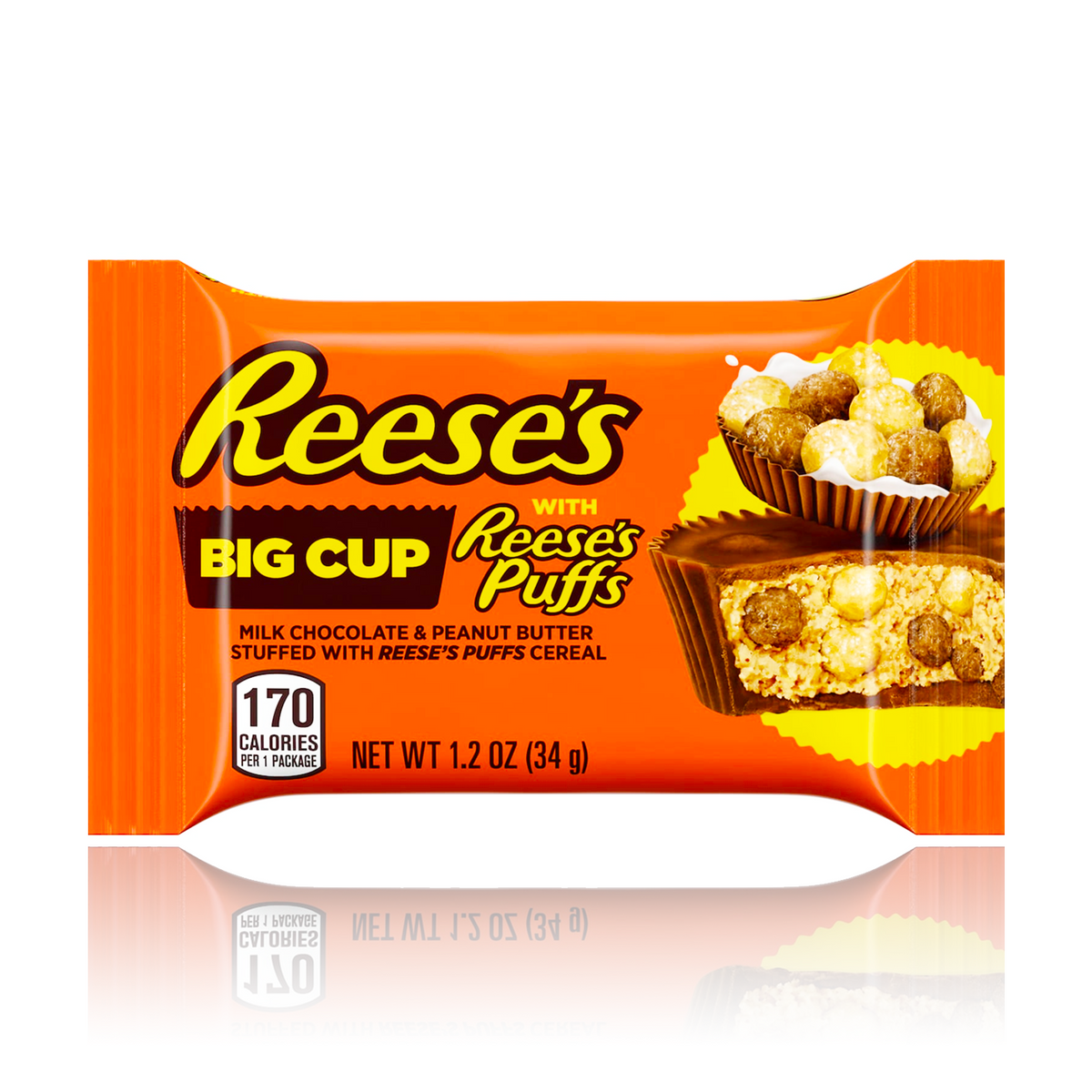 DATED- Reese's Peanut Butter Big Cups With PUFFS 34g (BEST BEFORE: 01 ...