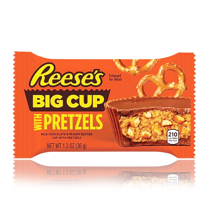 Reese's Peanut Butter Big Cups Pretzel 36g Dated