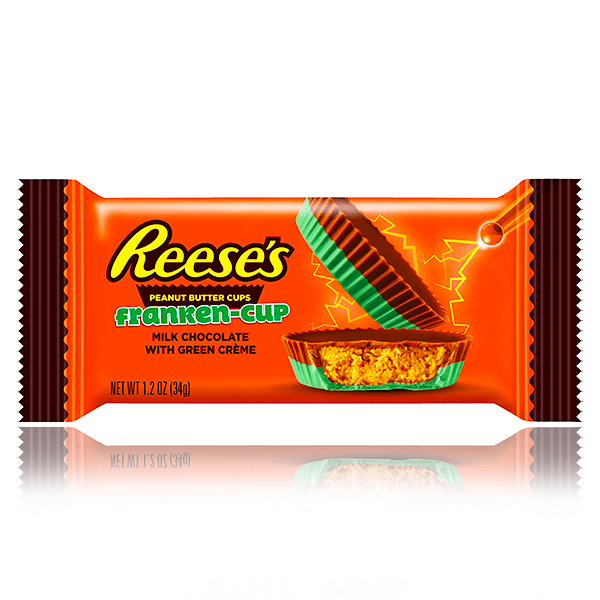 Reese's Peanut Butter Franken Cups Green Creme 34g