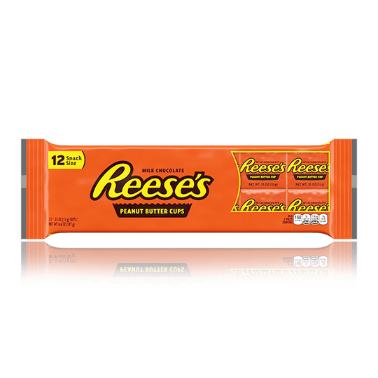 Reese's Peanut Butter Milk Choc Cups 12 Pack Snack Size 187g