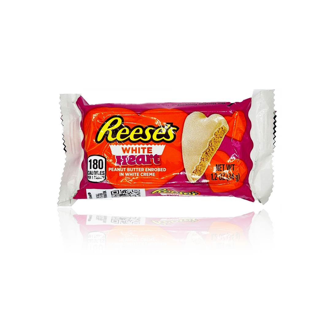 REESE'S White Creme Peanut Butter Hearts 34g