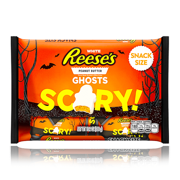 Reese's White Peanut Butter Cups Ghosts Snack Size Large Bag 289g