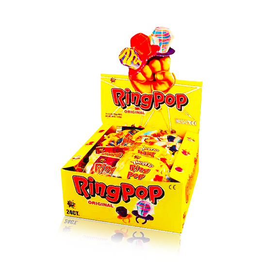 Ring Pops Assorted Flavours 24 Pack Box