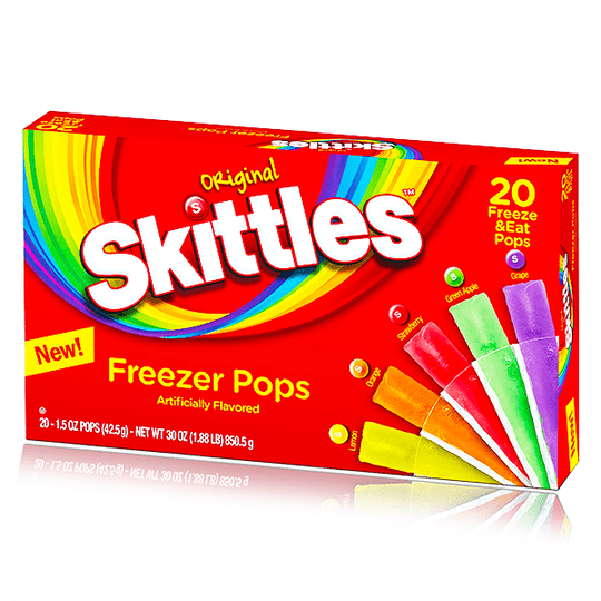 Skittles Freezer Pops 20 Count 850g