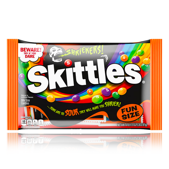 Skittles Shriekers Fun Size Limited Edition Bag 303g