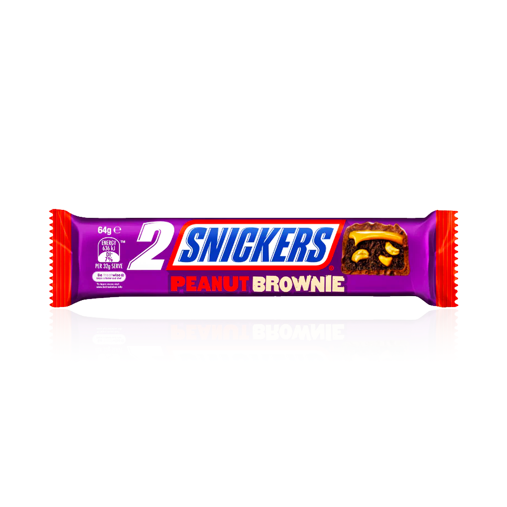 SNICKERS Peanut Brownie Bar 2 Pack 64 g