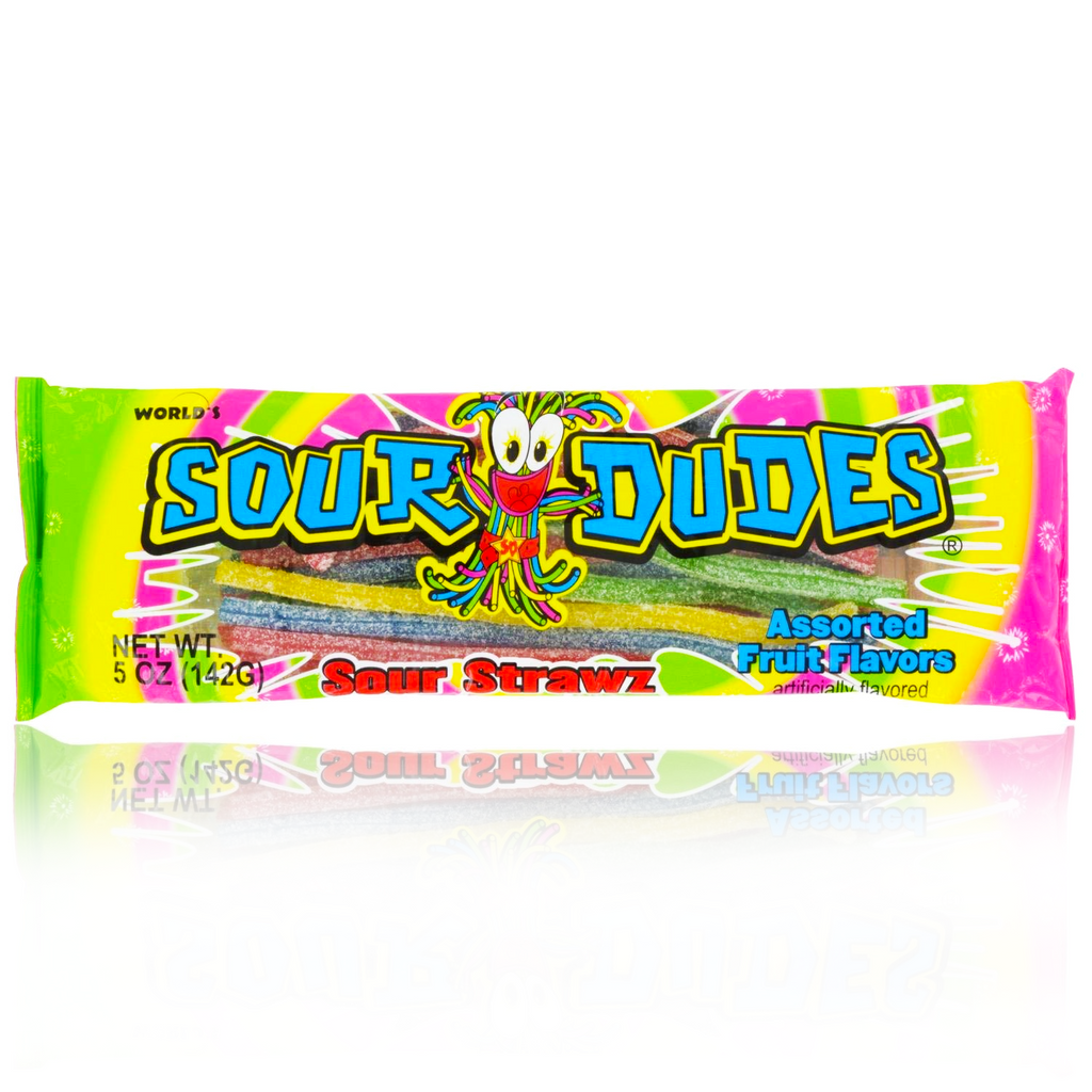 Sour Dudes Sour Straws Bag 142g