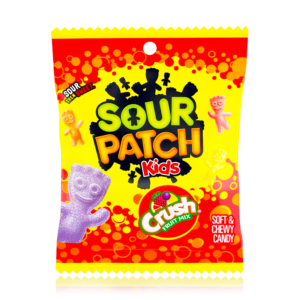 Sour Patch Kids Crush Fruit Mix Peg Bag 102g